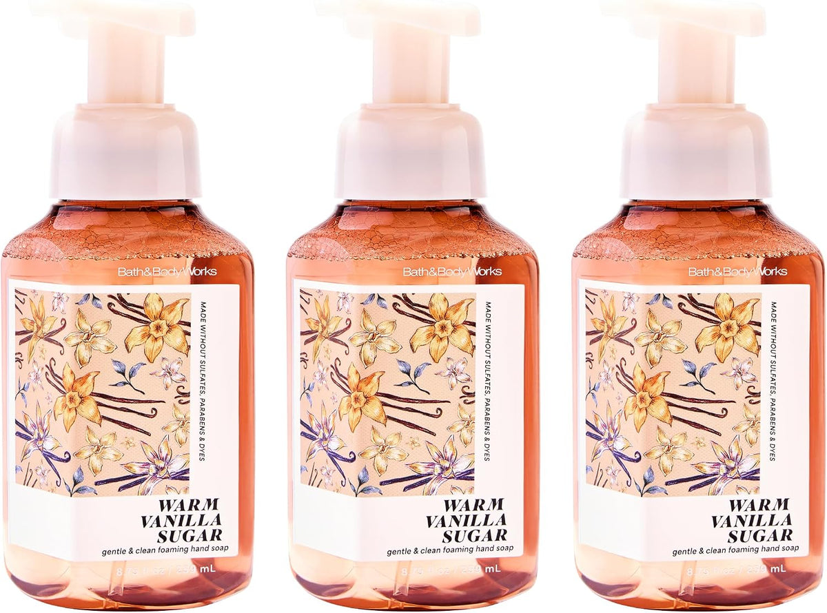 Bath & Body Works Foaming Hand Soap, Mahogany Teakwood, 3 Pack