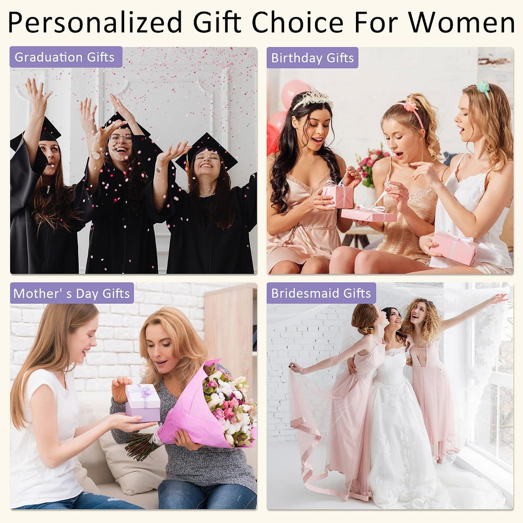 Gifts for Women Bridesmaid Gifts Initial Makeup Bag