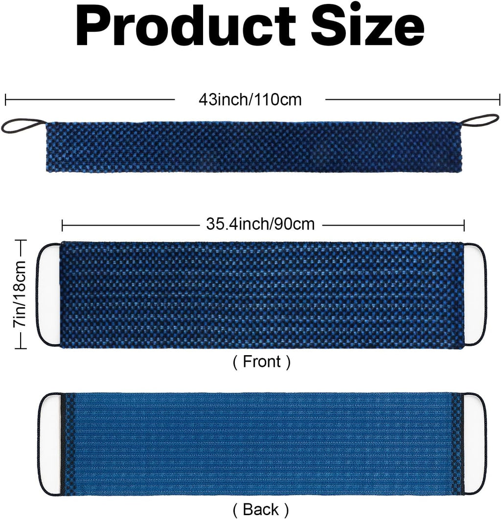 Dual-Textured Exfoliating Washcloth Towel - Back Scrubber for Use in Shower Bath, Exfoliating Body Scrubber Exfoliator, 
