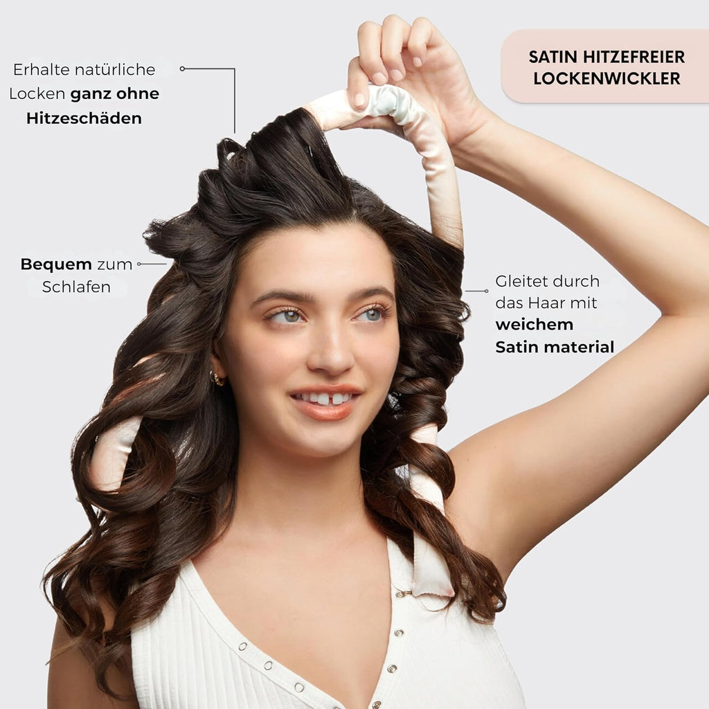 Kitsch Satin Heatless Curls Overnight Set - Sunset Tie Dye