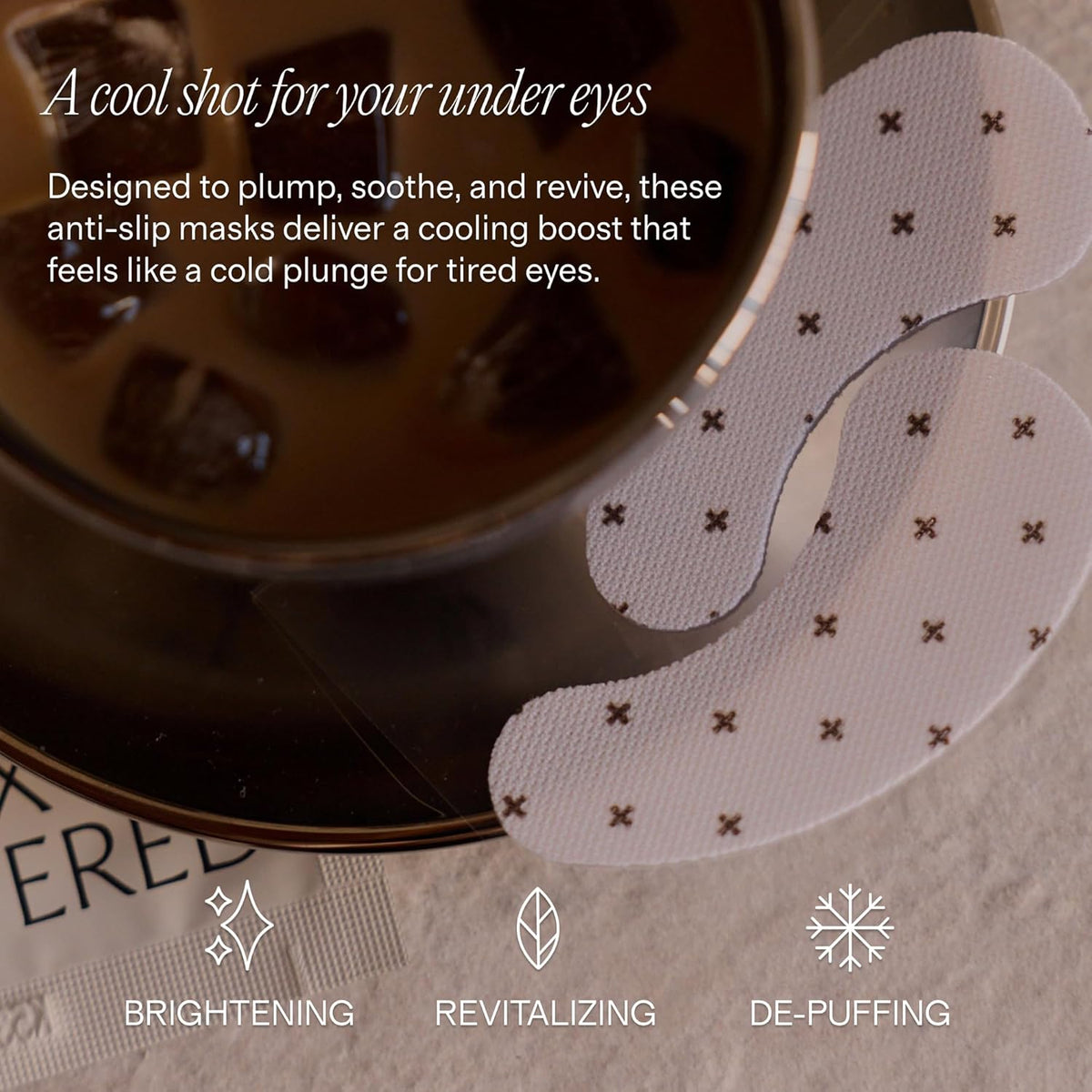 + Lux Unfiltered - Iced Latte Cooling Under Eye Patches - Eye Masks