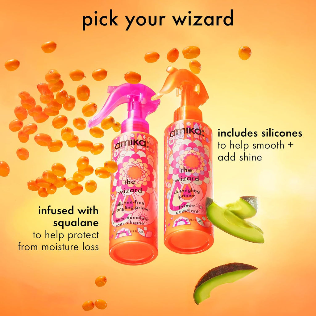 amika the wizard silicone-free detangling primer