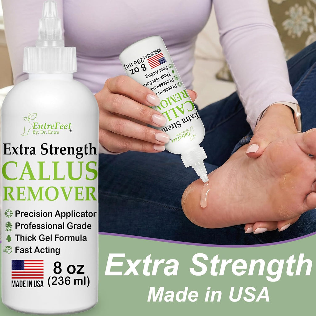 Callus Remover for Feet (Extra Strength 8 oz) Foot Callus Remover Gel
