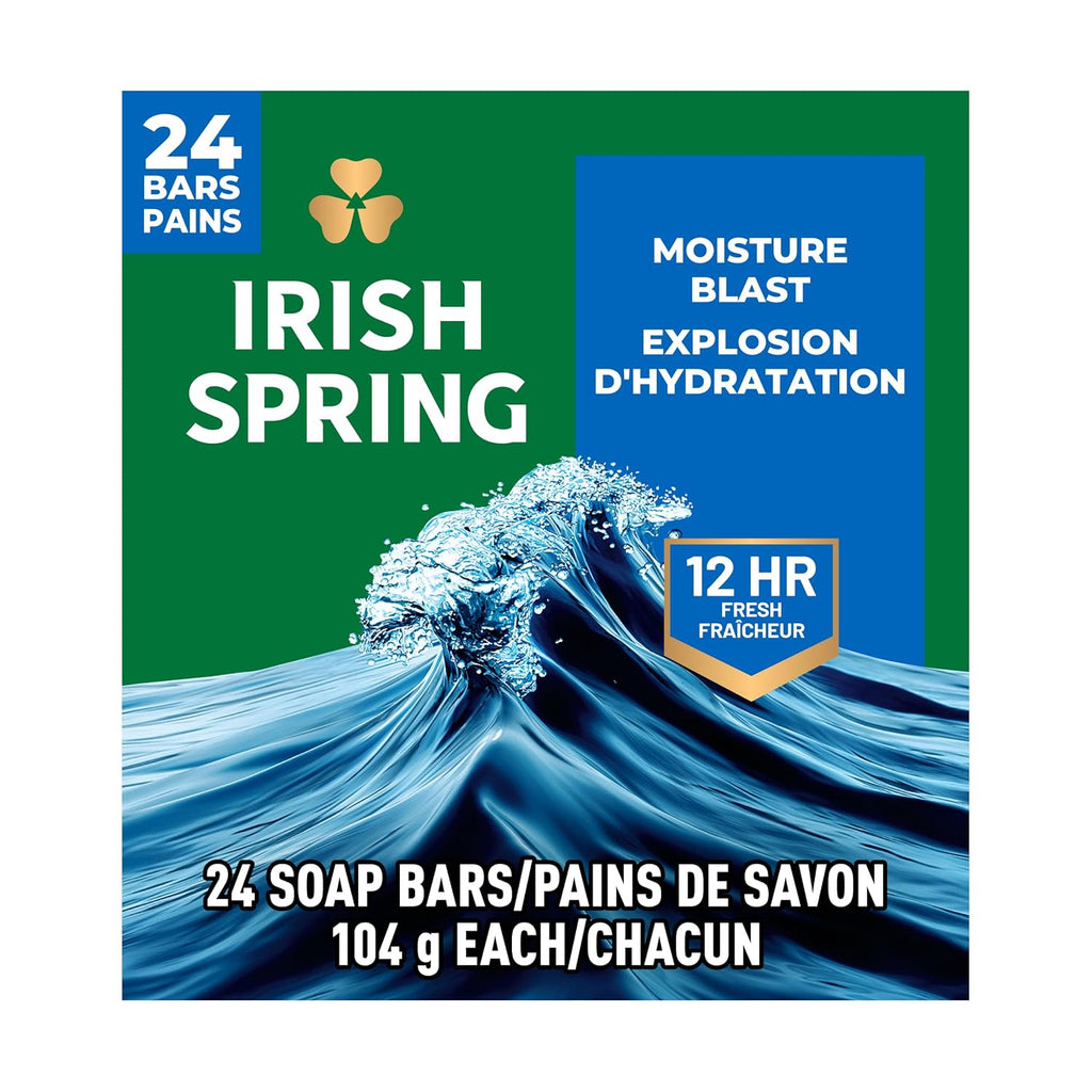 Irish Spring Bar Soap for Men, Original Scent, 3.7 oz (3 Pack)