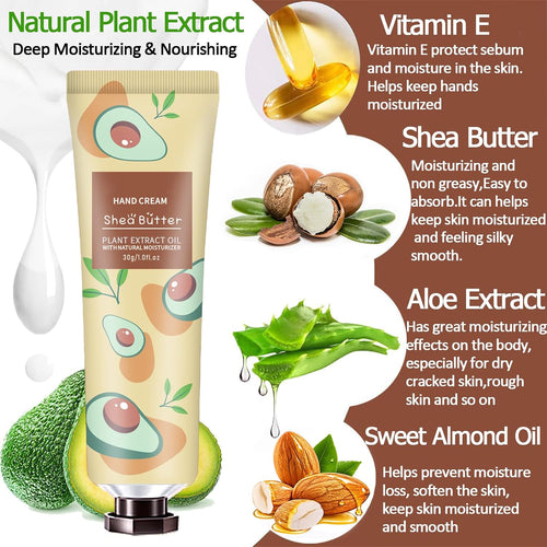10 Pack Hand Cream for Dry Cracked Hands, Stocking Stuffers for Women, Christmas Gift for Teen Girls, Teacher Appreciati
