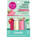 eos 100% Natural & Organic Lip Balm Sticks- Strawberry Sorbet, Vanilla Bean, Sweet Mint & Pomegranate Raspberry, Lip Car