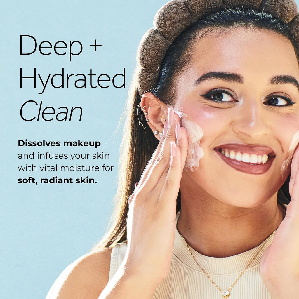 POND'S Cold Face Cream, Skin Care Facial Cleanser for All Skin Types, Deep Moisturizing Face Wash & Makeup Remover, 9.5 