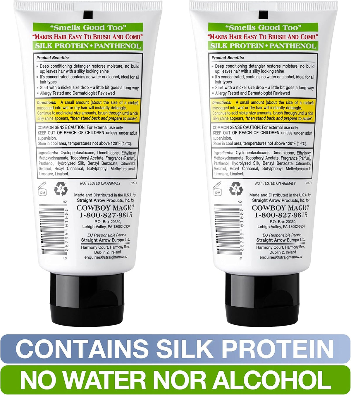 Cowboy Magic Detangler & Shine for Horse, 4 oz - 2 Pack Conditioner, White