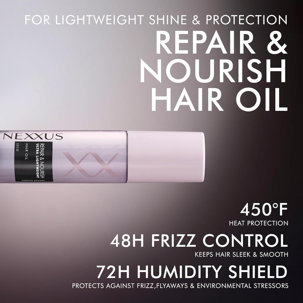 Nexxus Styling Repair & Nourish Hair Oil Ultra Lightweight, 4 oz