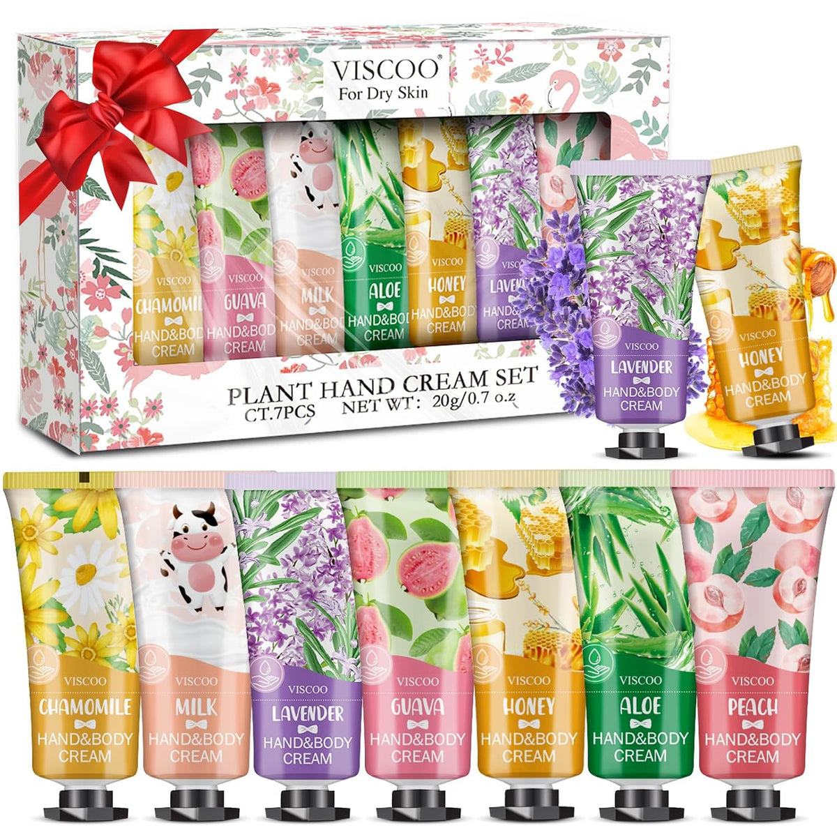 7 Pack Hand Cream Gifts Set for Women, Christmas Gifts for Women