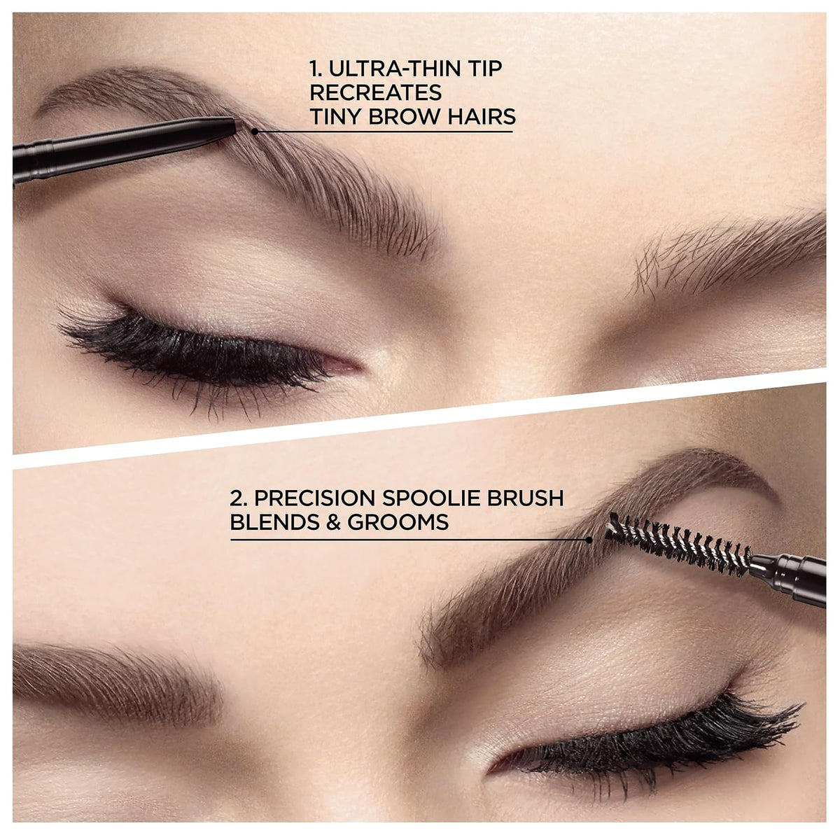 L'Oreal Paris Brow Stylist Definer Brow Pencil, Waterproof, Dark Brunette