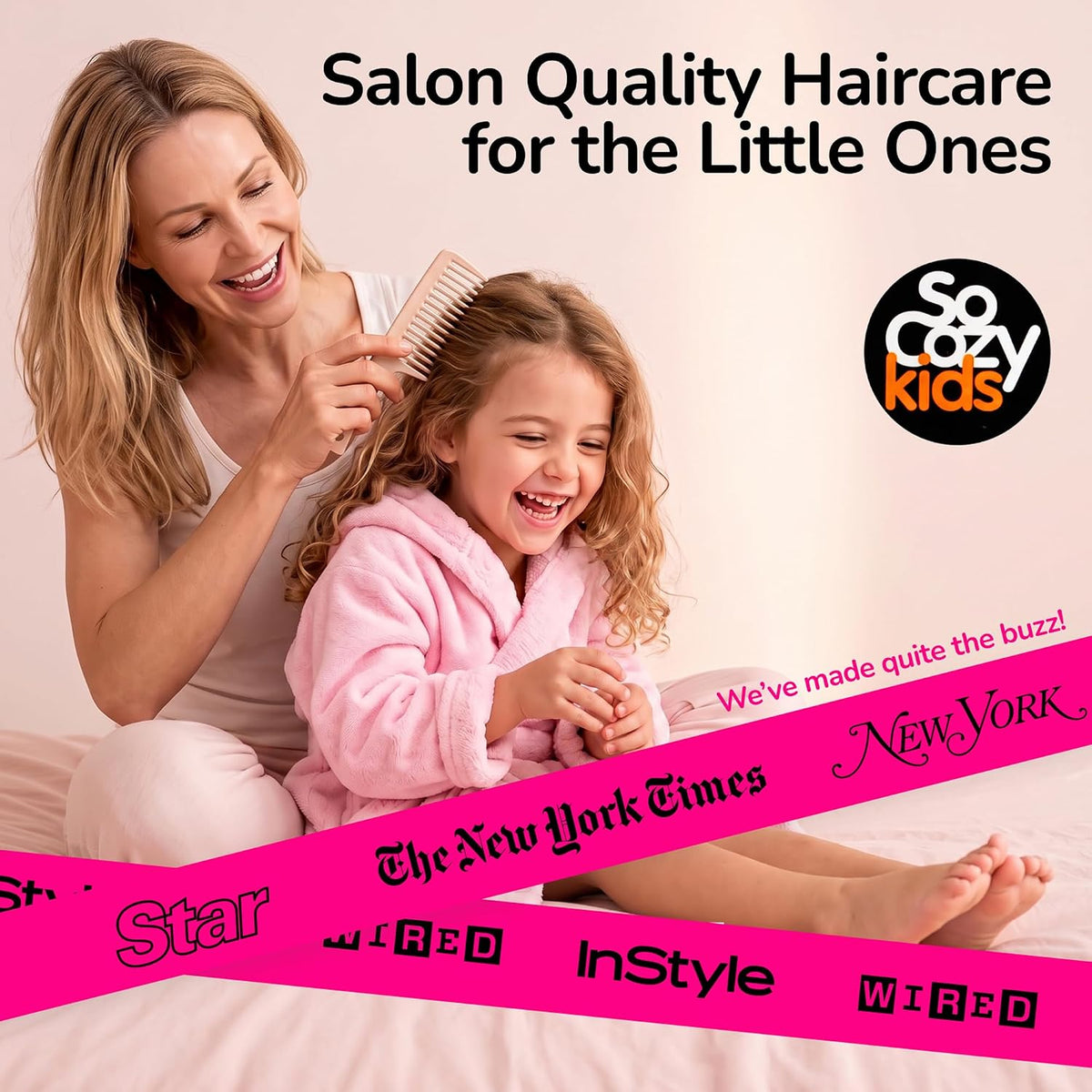 SO COZY Kids 2-in-1 Detangler & Leave In Conditioner Spray, 8 Fl Oz