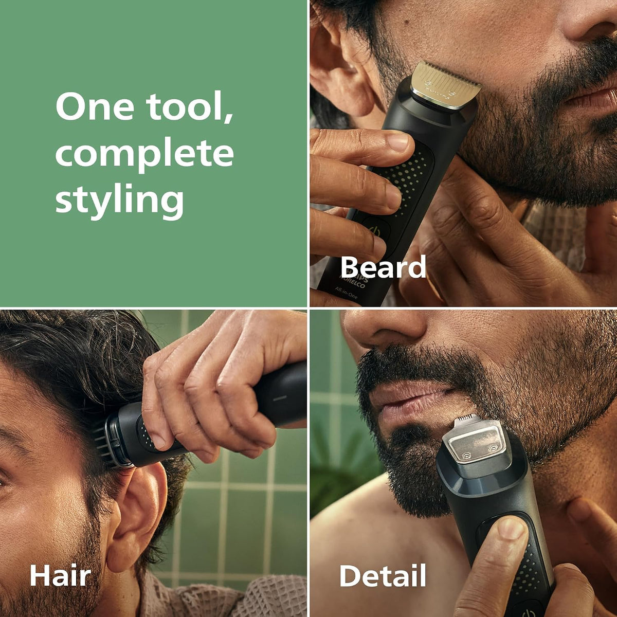 Philips Norelco All-in-One 3000 13-in-1 Trimmer, Face & Hair, Steel Blades