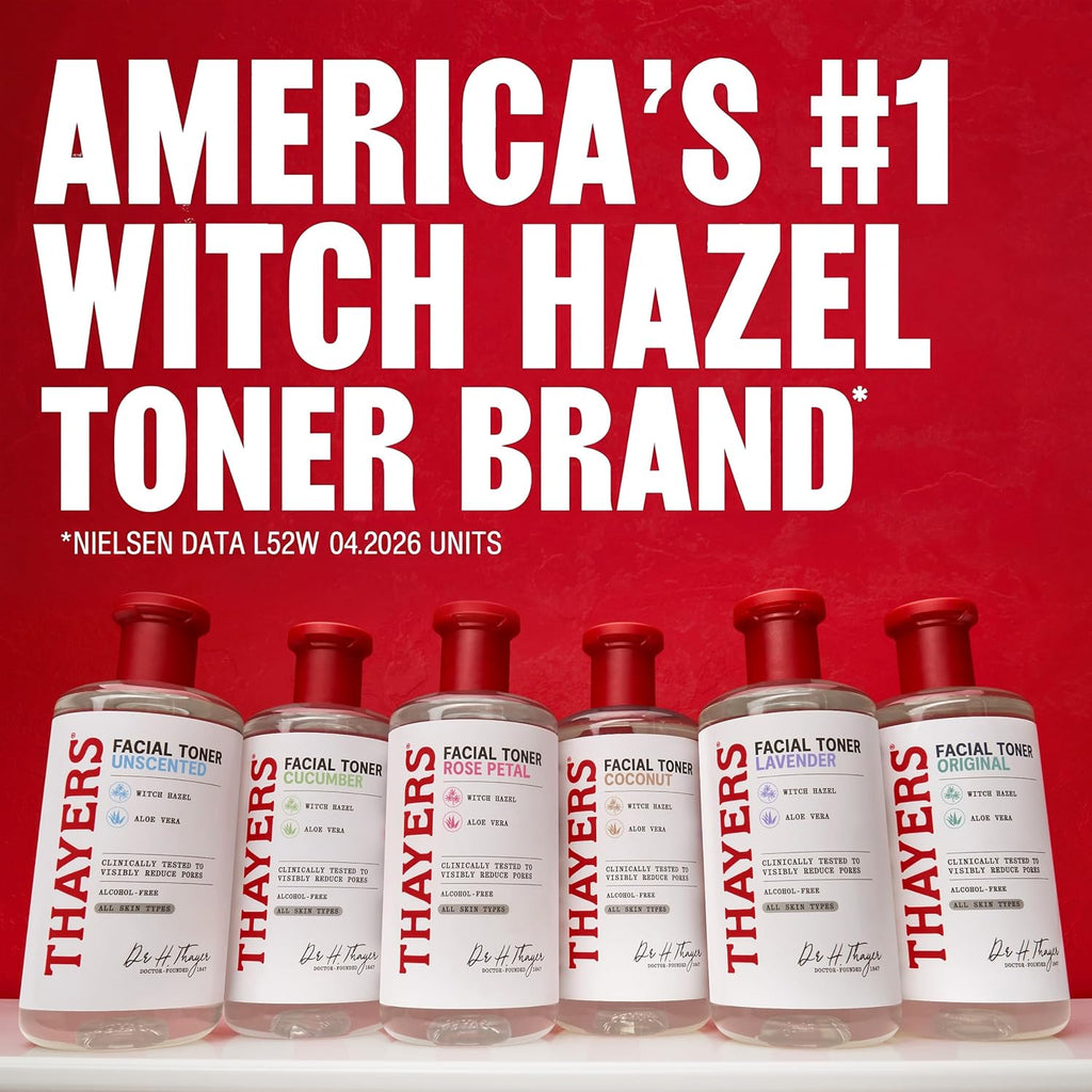 Thayers Unscented Witch Hazel Toner, with Witch Hazel and Aloe Vera, 12 oz