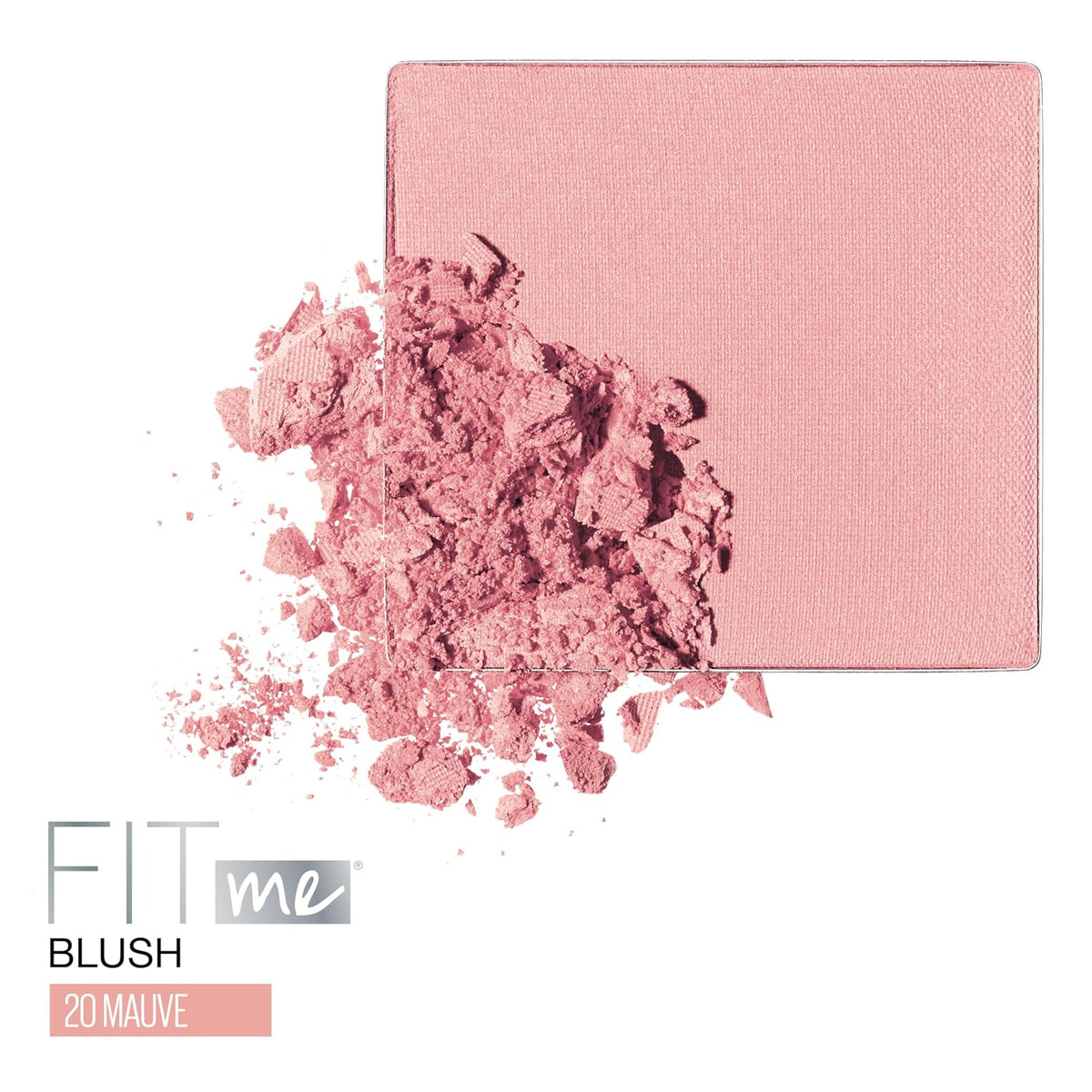 Maybelline Fit Me Powder Blush, Lightweight, Smooth, Blendable, Long-lasting All-Day Face Enhancing Makeup Color, Mauve,