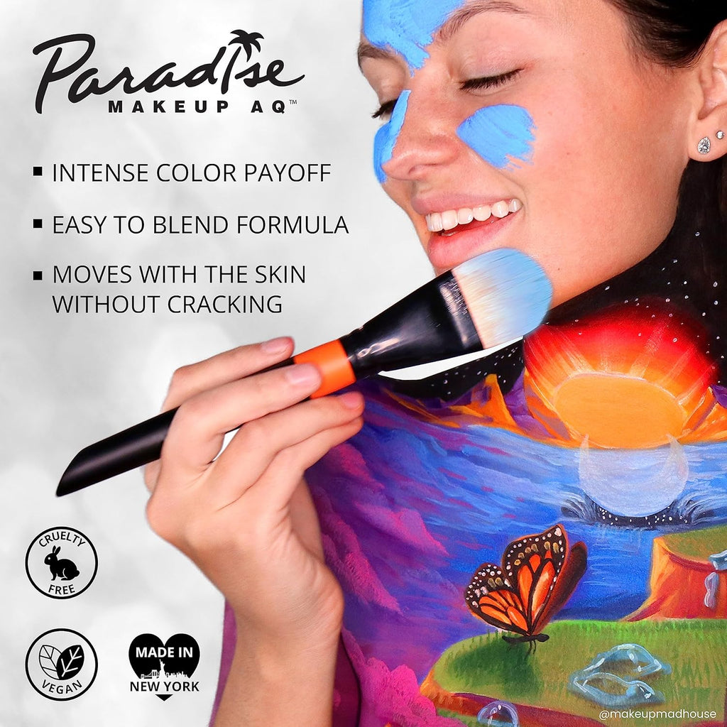 Mehron Makeup Paradise AQ - BASIC PALETTE, Water-Activated Face Paint