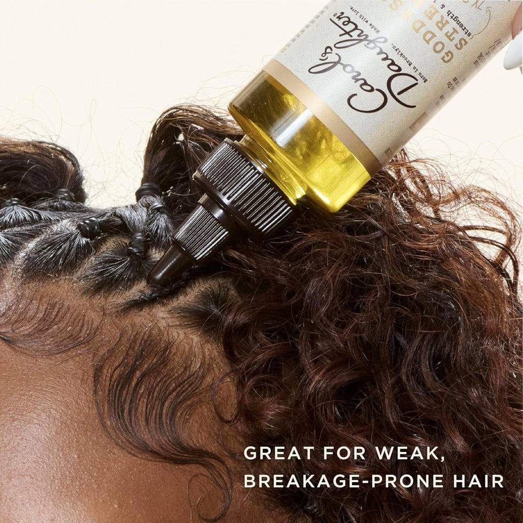 Carol's Daughter Goddess Strength 7 Oil Blend Scalp and Hair Oil for Waves, Coils and Curls, Hair Treatment with Castor 