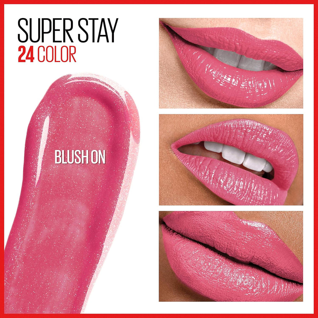 Maybelline Super Stay 24 2-Step Liquid Lipstick, Blush On 105