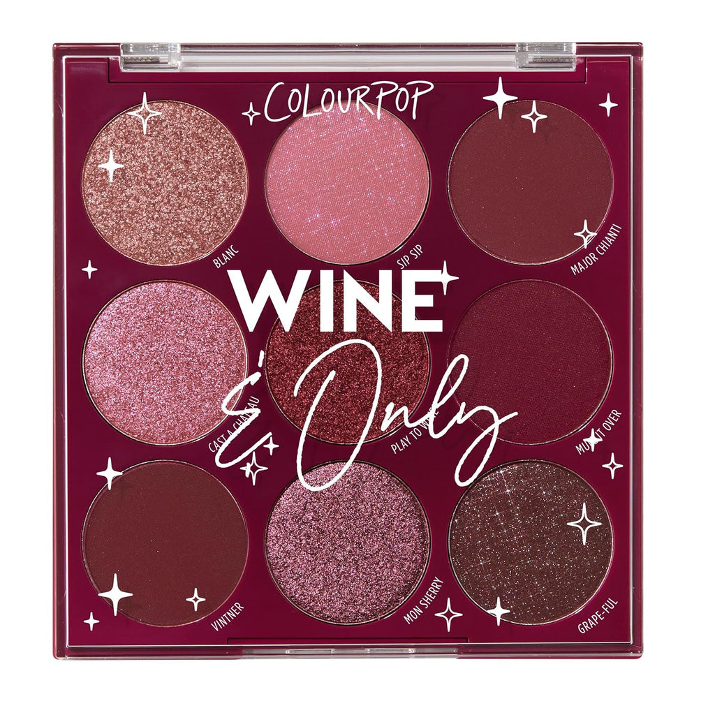 ColourPop Feelin' Bubbly Eyeshadow Palette - Brown & Gold Palette with Metallic and Matte Finishes - High-Pigment Eye Ma