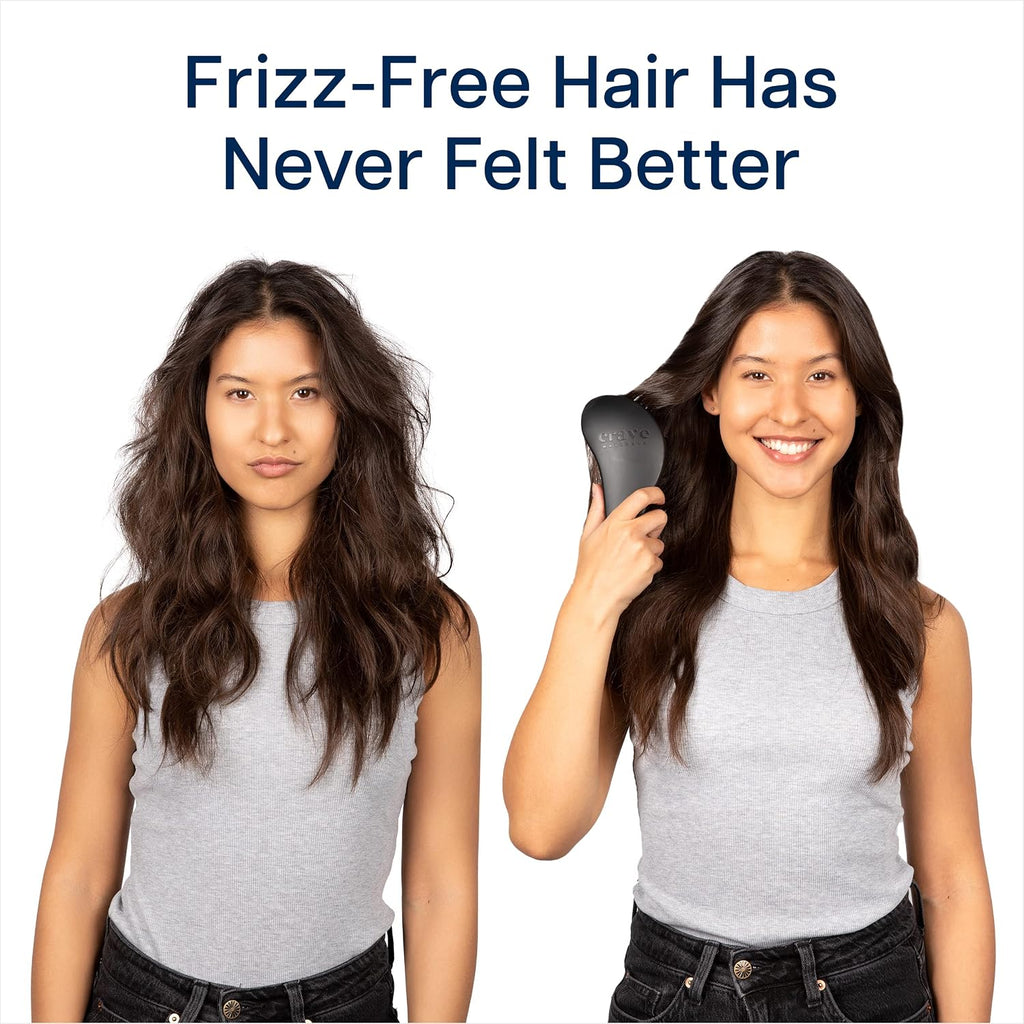 Crave Naturals Glide Thru Detangling Brush, Detangler Brush for Curly, Straight, Wet and Dry Hair Comb for Adults and Ki