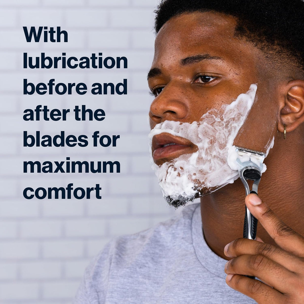 Gillette SkinGuard Razor Blade Refills for Men, 2 Blade Cartridge, SkinGuard for Sensitive Skin, Lubrication, Fits SkinG