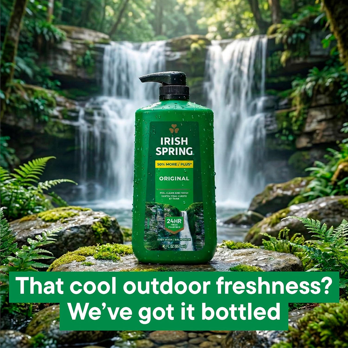 Irish Spring Body Wash for Men, Original Scent, 887 mL