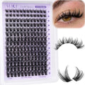ALICE Lash Clusters Wispy Eyelash Clusters 10-18mm 168pcs Cluster Eyelash Extensions Natural Volume Lash Extensions DIY 