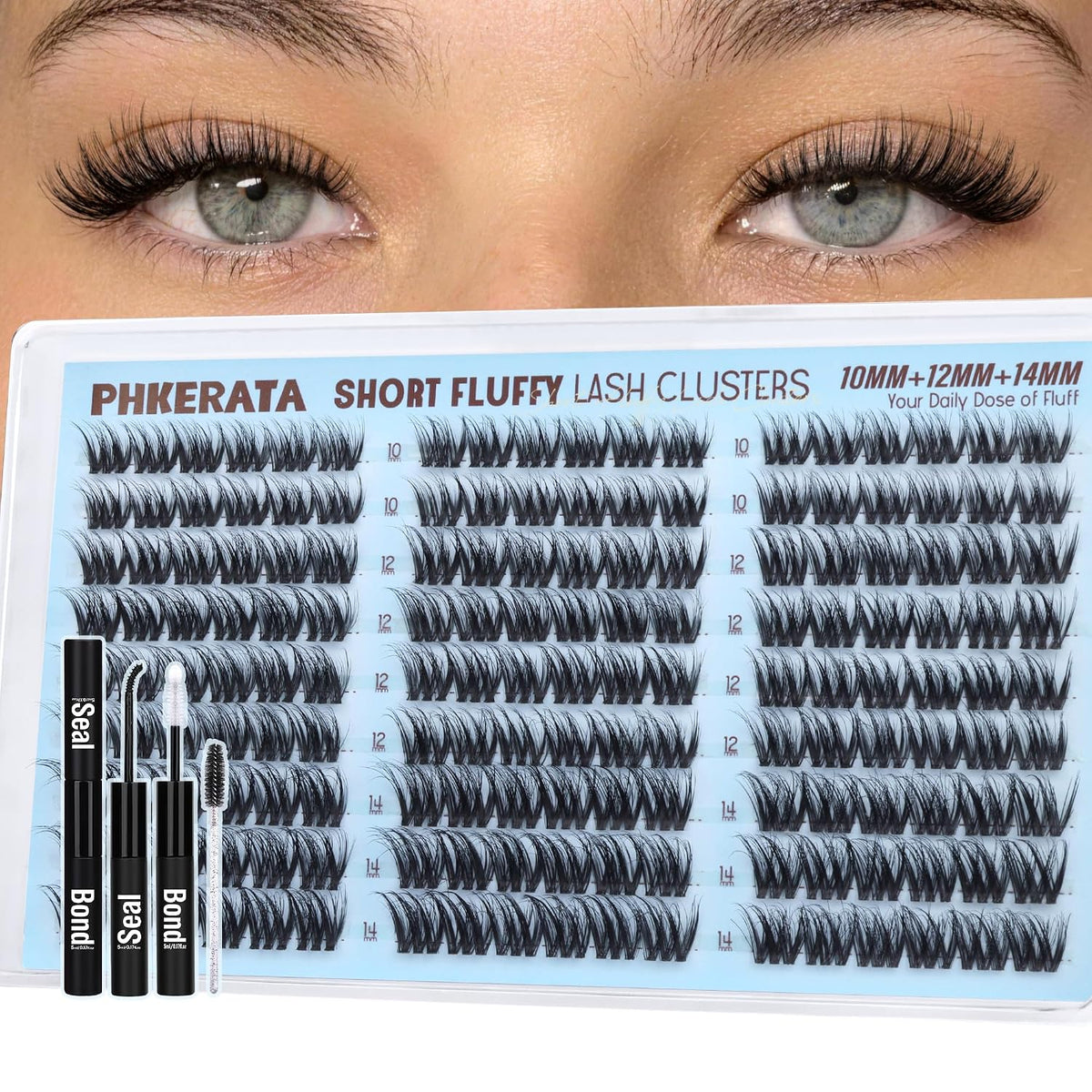 Fluffy Lash Clusters Wispy Eyelash Clusters Natural C Curl