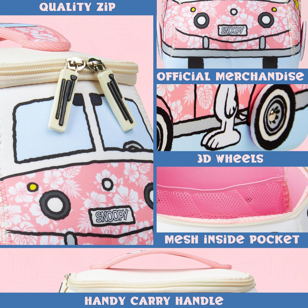 Peanuts Snoopy Travel Toiletry Makeup Bag for Girls, Teens