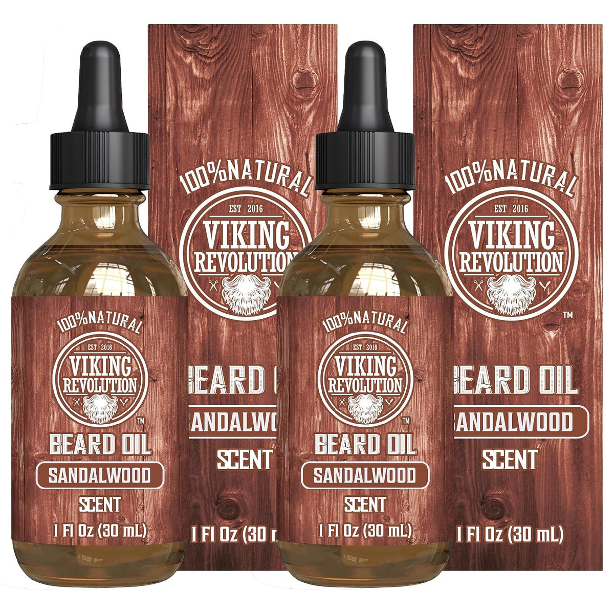 Viking Revolution Beard Oil - Sandalwood - 1 fl oz
