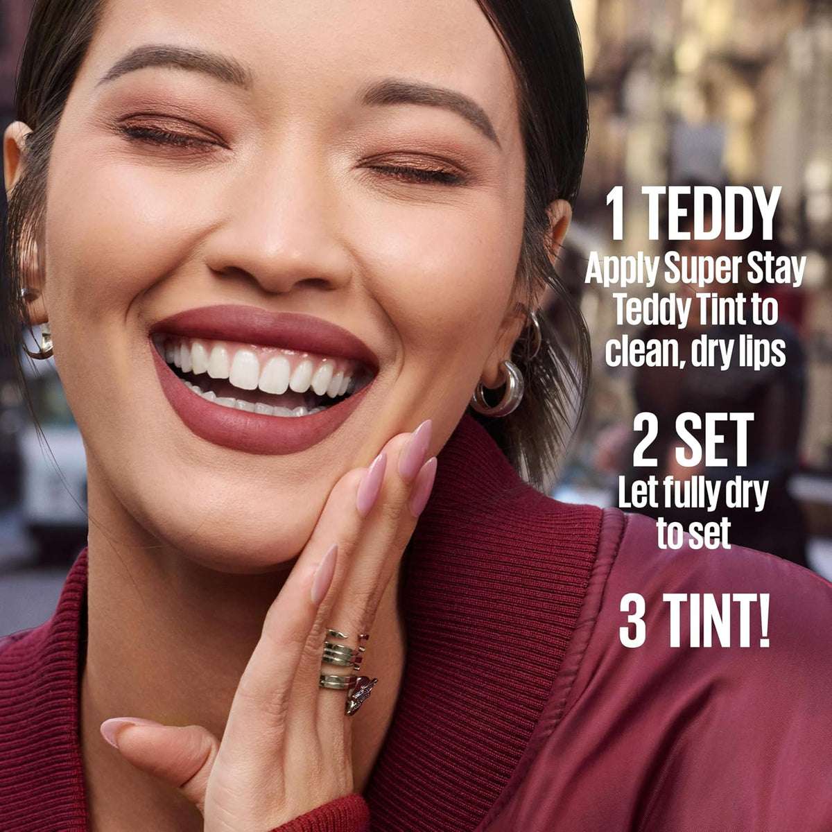 Maybelline Super Stay Teddy Lip Tint, Kneehigh, Pinky Mauve
