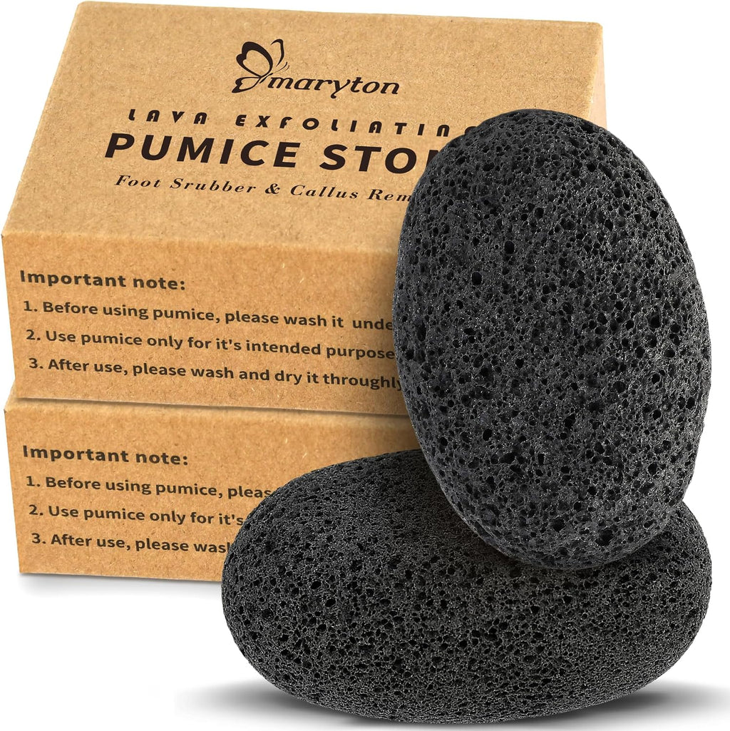 Maryton Foot Pumice Stone for Feet Hard Skin Callus Remover and Scrubber (Pack of 4) (Blue)