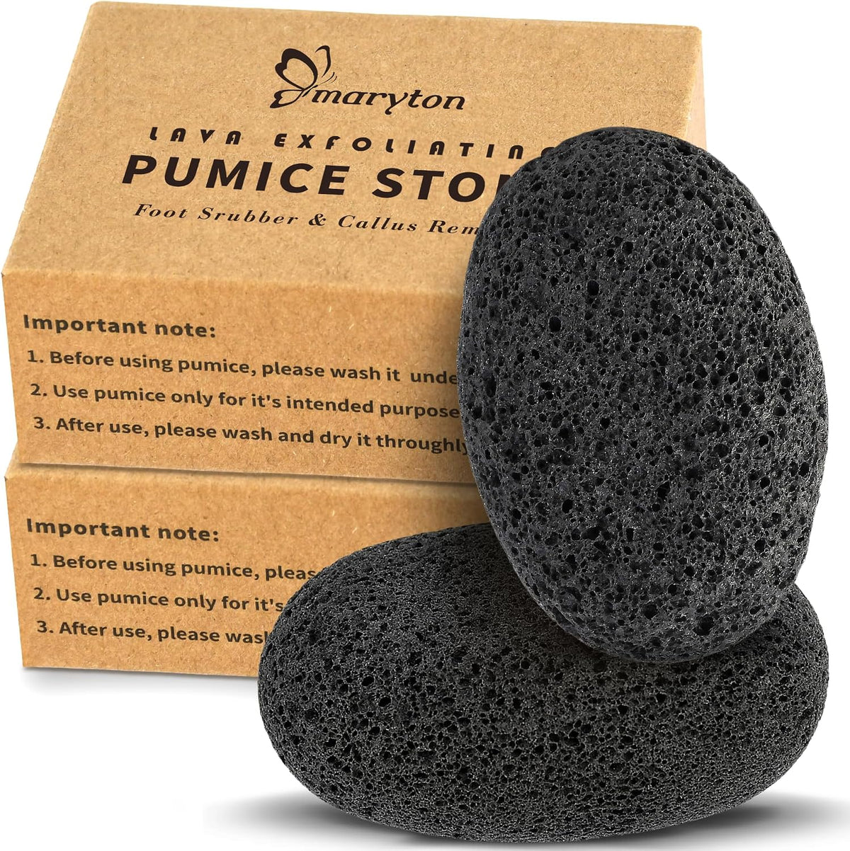Maryton Foot Pumice Stone for Feet Hard Skin Callus Remover and Scrubber (Pack of 4) (Blue)