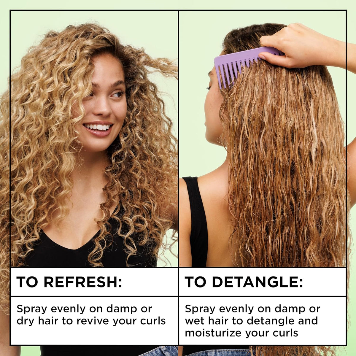 Garnier Fructis Curl Knot Melter Multi-Use Anti-Breakage Detangling Milk, Moisturizing Detangler Spray and Heat Protecta