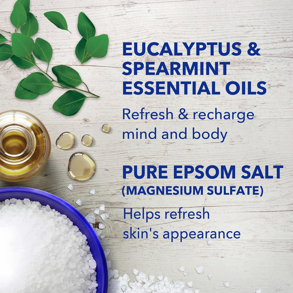 Dr Teal's Body Wash with Pure Epsom Salt, Relax & Relief with Eucalyptus & Spearmint, 24 fl oz (Pack of 2)