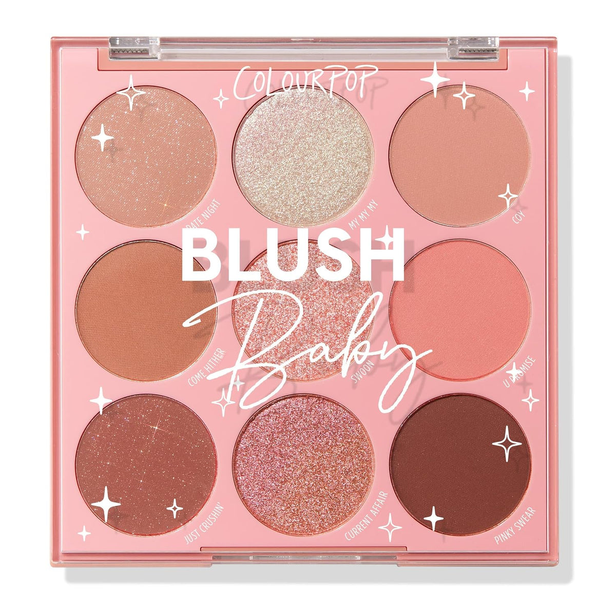 ColourPop Feelin' Bubbly Eyeshadow Palette - Brown & Gold Palette with Metallic and Matte Finishes - High-Pigment Eye Ma