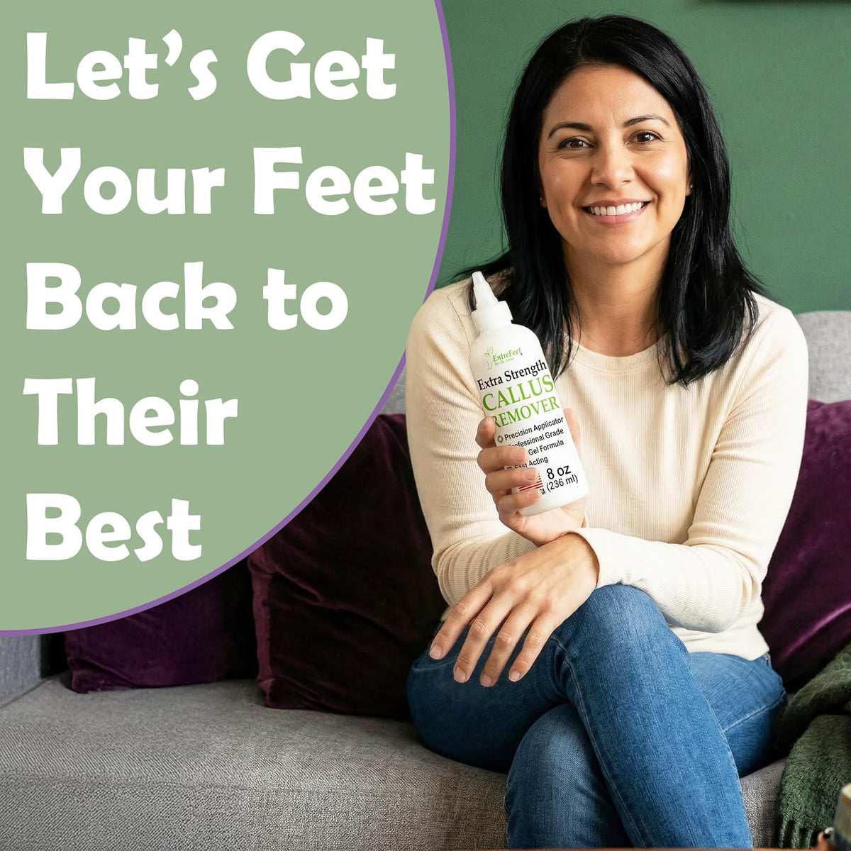 Callus Remover for Feet (Extra Strength 8 oz) Foot Callus Remover Gel