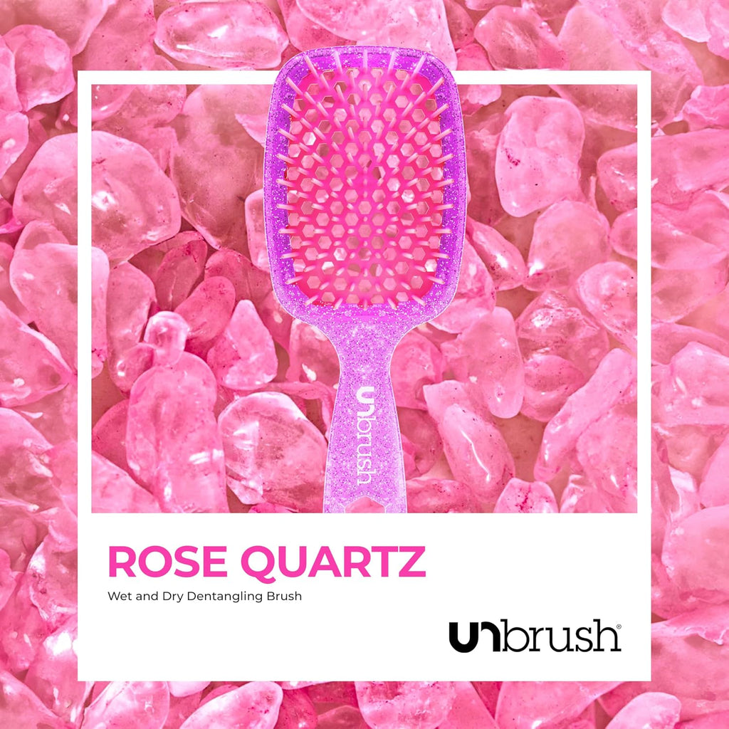 FHI Heat UNbrush Detangling Brush for Pain-Free Brushing on All Wet or Dry Hair Types — Durable DuoFlex Anti-Static Bris