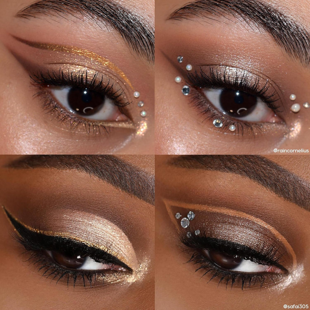 ColourPop Feelin' Bubbly Eyeshadow Palette - Brown & Gold Palette with Metallic and Matte Finishes - High-Pigment Eye Ma