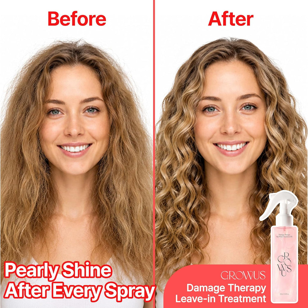 GROWUS Leave-In Conditioner Spray | Heat Protection | Korean Hair Care