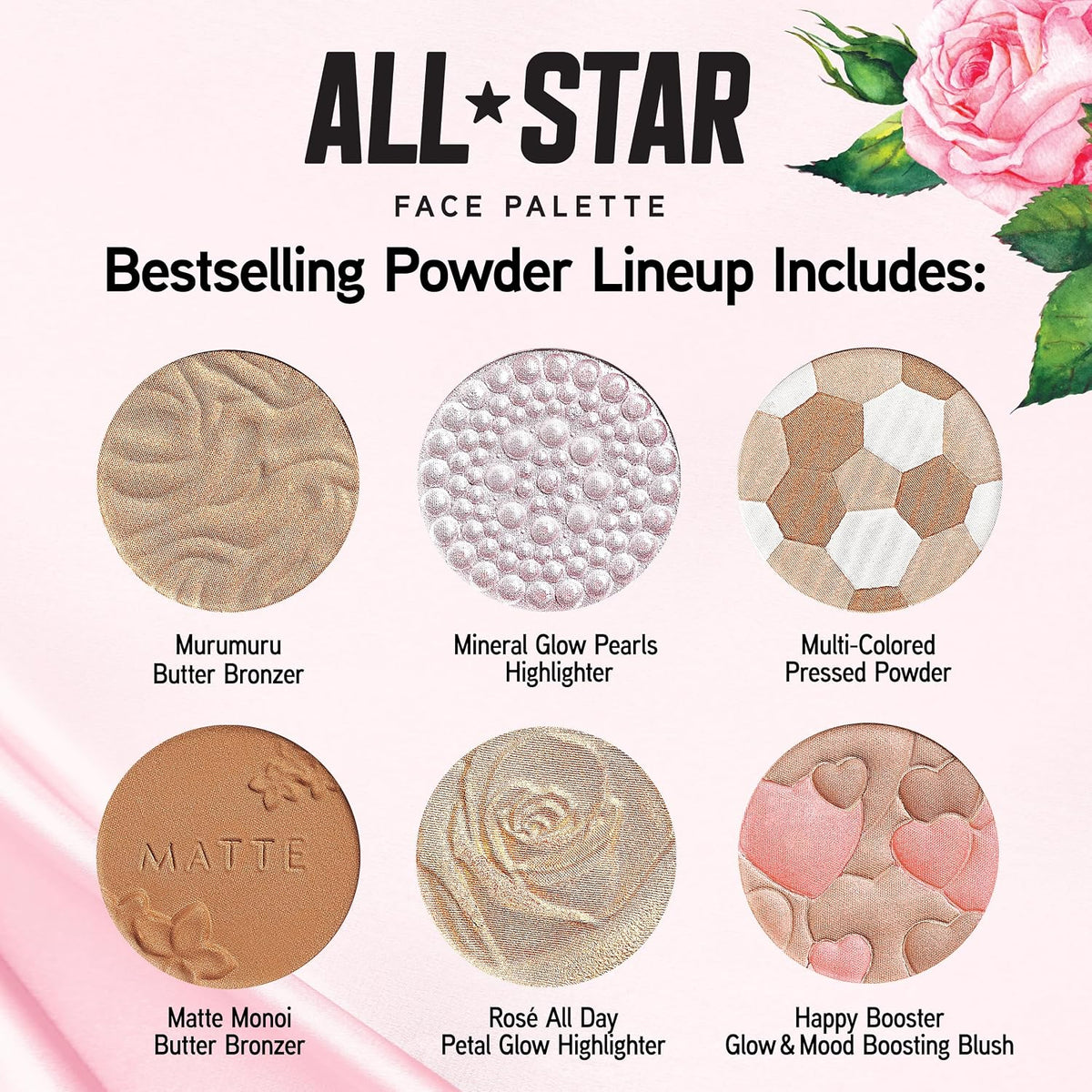 Physicians Formula All-Star Face Palette, Velvety-Smooth Buildable & Blendable Formulas,Versatile Matte and Multidimensi